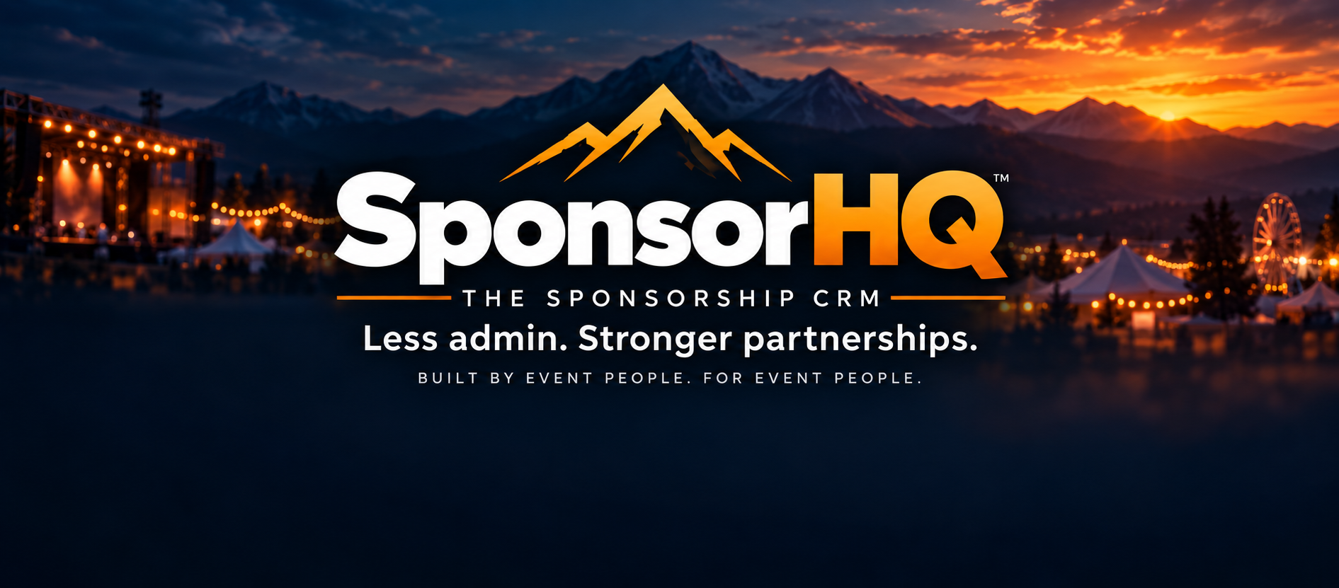 SponsorHQ — The Sponsorship CRM. Less admin. Stronger partnerships. Built by event people, for event people.